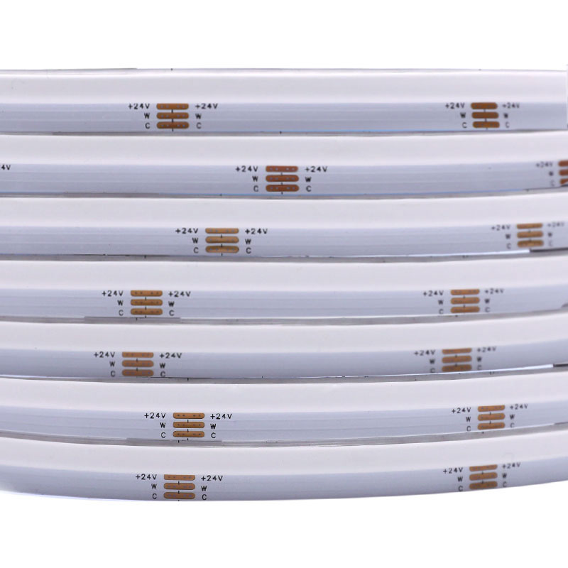 DC24V Side Emitting CCT Dimmable COB LED Strip 560Chips/m 16.4FT